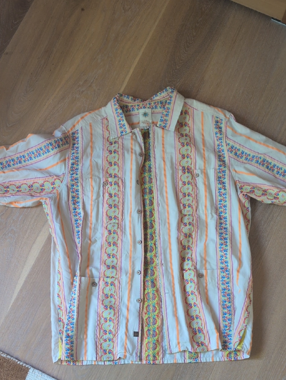 The Territory Ahead Men’s Campeche Conga Guayabera Embroidered Shirt